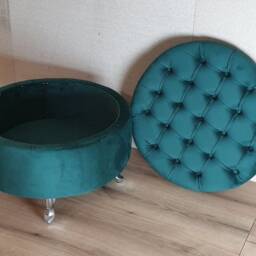 Handmade Chesterfield Storage Ottoman Footstool Pouffe Bench - thumbnail 2