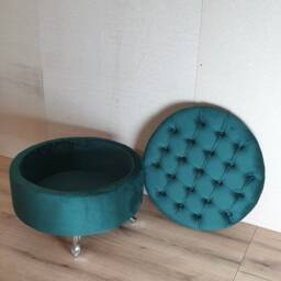 Handmade Chesterfield Storage Ottoman Footstool Pouffe Bench