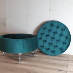 Handmade Chesterfield Storage Ottoman Footstool Pouffe Bench - thumbnail 3