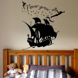 Tinkerbell Wall Decal Never Grow Up Nursery Decor 1492B - thumbnail 2