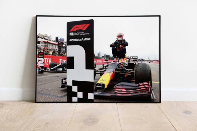 Max Verstappen Red Bull F1 France Grand Prix Poster