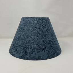 Navy Poppy Coolie Lampshade in A William Morris Design - thumbnail 3