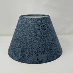 Navy Poppy Coolie Lampshade in A William Morris Design - thumbnail 1
