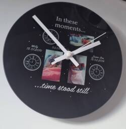 Personalised Photo Clock - in These Moments Time Stood Still Gift Ideas For Nans Grandads Thoughtful Christmas Birthday Fathers Gifts - thumbnail 1