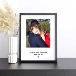 Daddy Print, Personalised Photo Frame For Daddy, Print From Child, Picture Fathers Day Birthday Gift - thumbnail 3