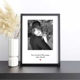 Daddy Print, Personalised Photo Frame For Daddy, Print From Child, Picture Fathers Day Birthday Gift - thumbnail 2
