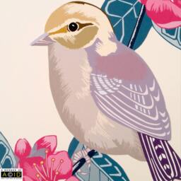 Wall Decal, Bird Sticker, Floral Home Decor, Gift For Her, Modern Nursery, Baby Shower - thumbnail 2
