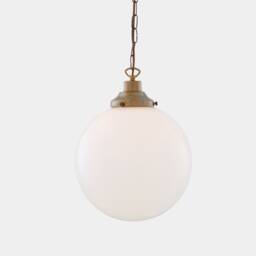 Yerevan Classic Opal Glass Globe Pendant Light 12
