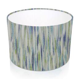 Impression Wasabi Green Abstract Drum Lampshade, Ceiling Pendant, Table Lampshade - thumbnail 2