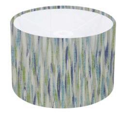 Impression Wasabi Green Abstract Drum Lampshade, Ceiling Pendant, Table Lampshade