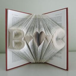 Anniversary Gifts Gift For Him Her Handmade Art - Monogrammed Unique Wedding Present First Paper Boyfriend Girlfriend - thumbnail 2
