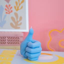 Thumbs Up Candle Handcrafted Soy Wax Gesture Candle - thumbnail 2