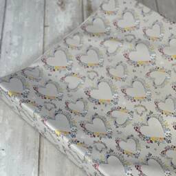 Floral Hearts Wedge Baby Changing Mat, Flowery Baby Changing Mat, Flower Heart Anti Roll Change Wedge Mat - thumbnail 4
