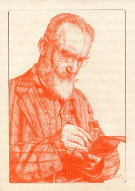 George Bernard Shaw Portrait Postcard - Irish Nobel Literature Laureate - image 1