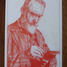 George Bernard Shaw Portrait Postcard - Irish Nobel Literature Laureate - thumbnail 2