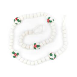 Holly Bauble Garland Handmade Fairtrade Christmas Decoration - thumbnail 2