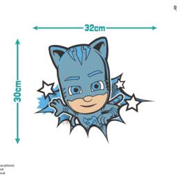 Comic Pj Masks Wall Sticker, Decal, Pj Themed Bedroom, Masks Room - thumbnail 3