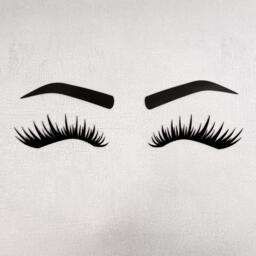 Acrylic Lash Tech Salon Decor, Adhesive Lashes Wall Art, Brow Technician Beauty Clinic Eyelash Business Signage - thumbnail 1