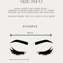 Acrylic Lash Tech Salon Decor, Adhesive Lashes Wall Art, Brow Technician Beauty Clinic Eyelash Business Signage - thumbnail 2