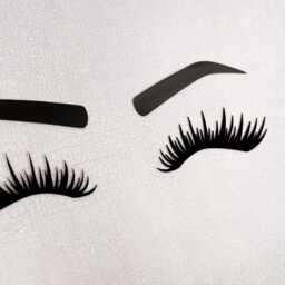 Acrylic Lash Tech Salon Decor, Adhesive Lashes Wall Art, Brow Technician Beauty Clinic Eyelash Business Signage - thumbnail 3