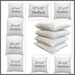 Duck Feather Cushion Pad, Inner Insert Filler 100% Cotton Super Soft Square Cushions 16'' 18'' 20'' 22'' 24'' 26'' - thumbnail 2