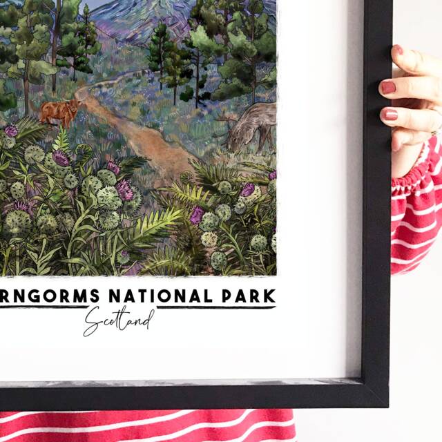 Cairngorms National Park Scotland Art Print/Greeting Card - image 1
