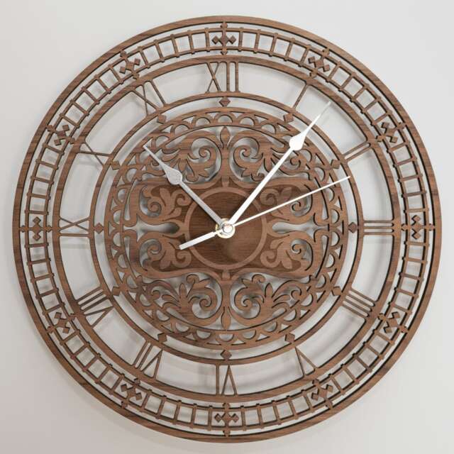 Huge Big Ben Wall Clock - Up To 90cm Made From Oak, Walnut Or Cherry Wood - Beautifully Different, Hand Finished Art/Living Room Feature - image 1