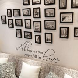 Vinyl Wall Decal All Because Two People Fell in Love Love Romantic Decal - 102 - thumbnail 2
