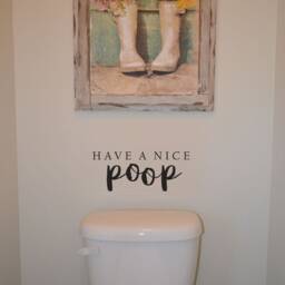Have A Nice Poop Bathroom Wall Decal Bm681 - thumbnail 2