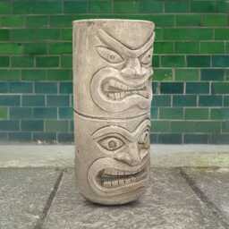 Concrete Totem Statue Stone Tribal Pillar Sculpture Outdoor Garden Decor Cement Spiritual Figurine Ethnic Yard Ornament Sedona Gift - thumbnail 2
