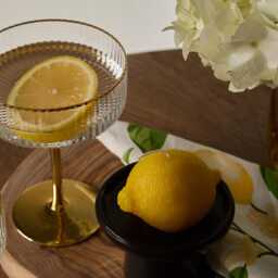 Lemon Pillar Candles Set Of 2 Soy Wax Citrus Candles - thumbnail 4