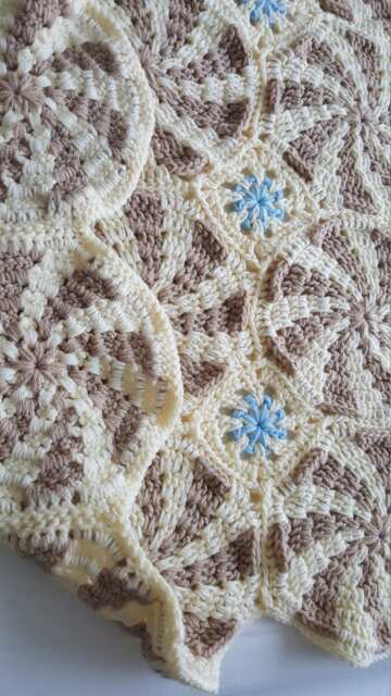 Beach Themed Swirl Blanket - image 1
