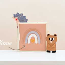 Personalized Quiet Book For Toddlers Felt Montessori Activity Toy - thumbnail 2