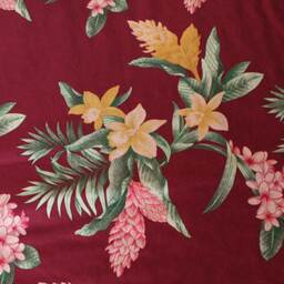 Covers Bed in Red & Yellow Assembled Fabrics , Decorated With Daffodils, Quilted, For 160 By 200 - thumbnail 3
