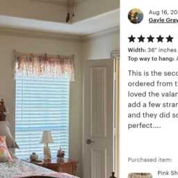 Pink Shabby Chic Lace Garland Curtain Boho Nursery Decor, Sequin Sparkle - thumbnail 4