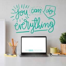 You Can Do Everything Wall Art, Motivational Quote, Office Decor, Bedroom Sticker, Inspirational - Thevinylcreations - thumbnail 2