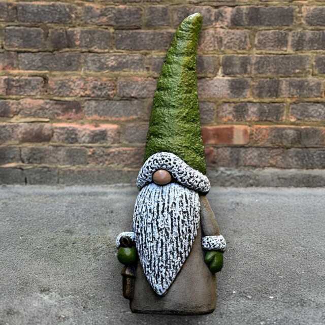 Holiday Gnome Sculpture Christmas Cement Dwarf Statue Outdoor Stone Elf Figurine Handmade Ornament Concrete Yard Decor Xmas Gift - image 1