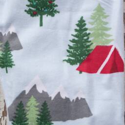 Vintage Quilt Christmas Stocking Farmhouse Star Patchwork - thumbnail 4