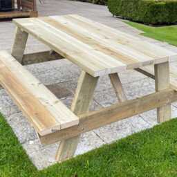 Garden Picnic Bench Pressure Treated Table And - thumbnail 2