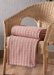 Suvi Nyc Turkish Cotton Throw Blanket Queen Size Jacquard, 78x90 - thumbnail 1