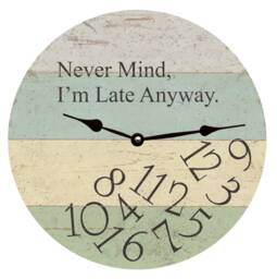 Personalized Who Cares Clock - Whatever Beach Coastal Themed Clock - thumbnail 1