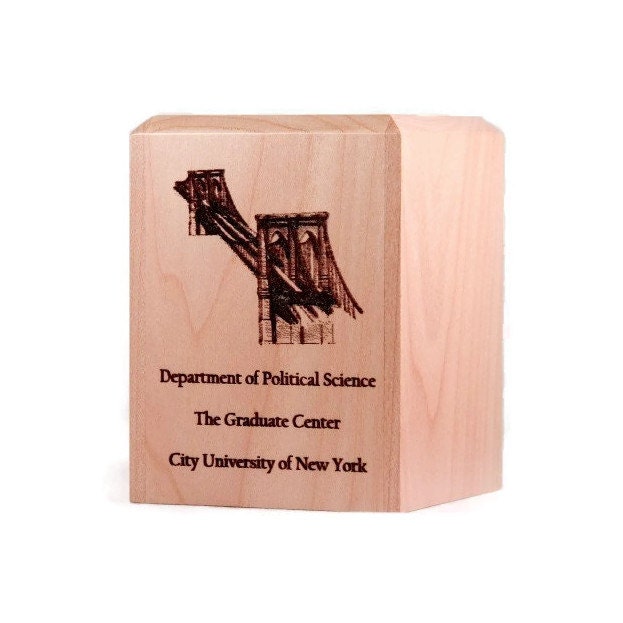 Personalized Maple Pen & Pencil Holder - Laser Engraved - image 1