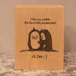 Personalized Maple Pen & Pencil Holder - Laser Engraved - thumbnail 3