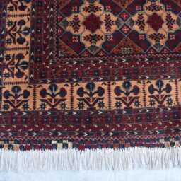 Handwoven Yousafi Wool Rug 10x6.6 Ft Afghan Carpet - thumbnail 3