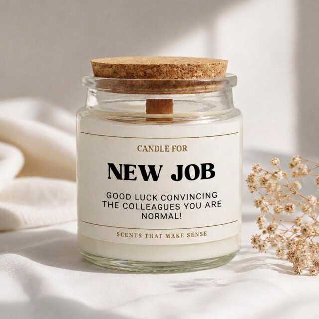 Funny New Job Candle Congratulations On Your Promotion, Colleague Leaving Work Gifts - image 1