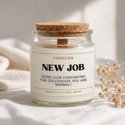 Funny New Job Candle Congratulations On Your Promotion, Colleague Leaving Work Gifts - thumbnail 1