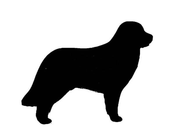Leonberger Dog Wall Art Kennel Plaque Sign in Black