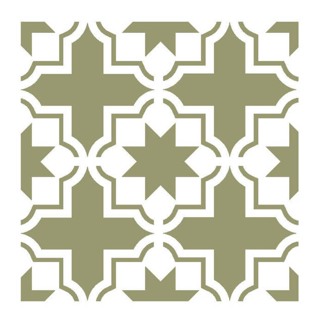 Wall Moroccan Tile Stencil T0059 For Diy Decor Furniture Floor Craft - image 1
