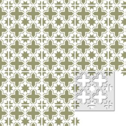 Wall Moroccan Tile Stencil T0059 For Diy Decor Furniture Floor Craft - thumbnail 3