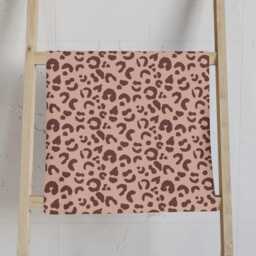 Hand Towel, Leopard Print, Sable Red Blush Pink, Safari Bathroom Decor, Animal Print Towels, Cheetah Kitchen Tea Dish - thumbnail 1